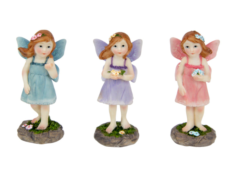 FAIRY W/FLOWERS 7CM