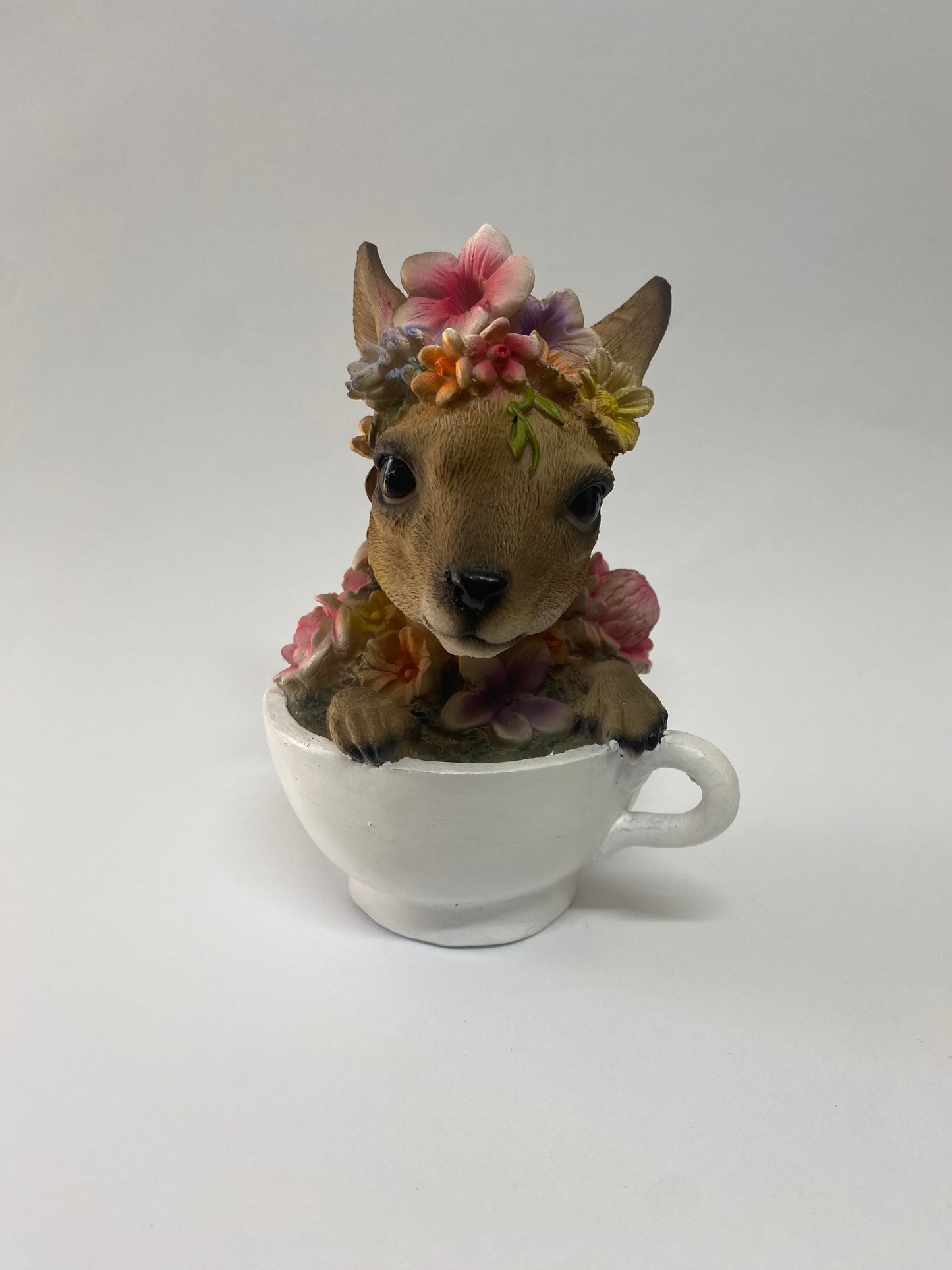 KANGAROO IN TEACUP FLORAL