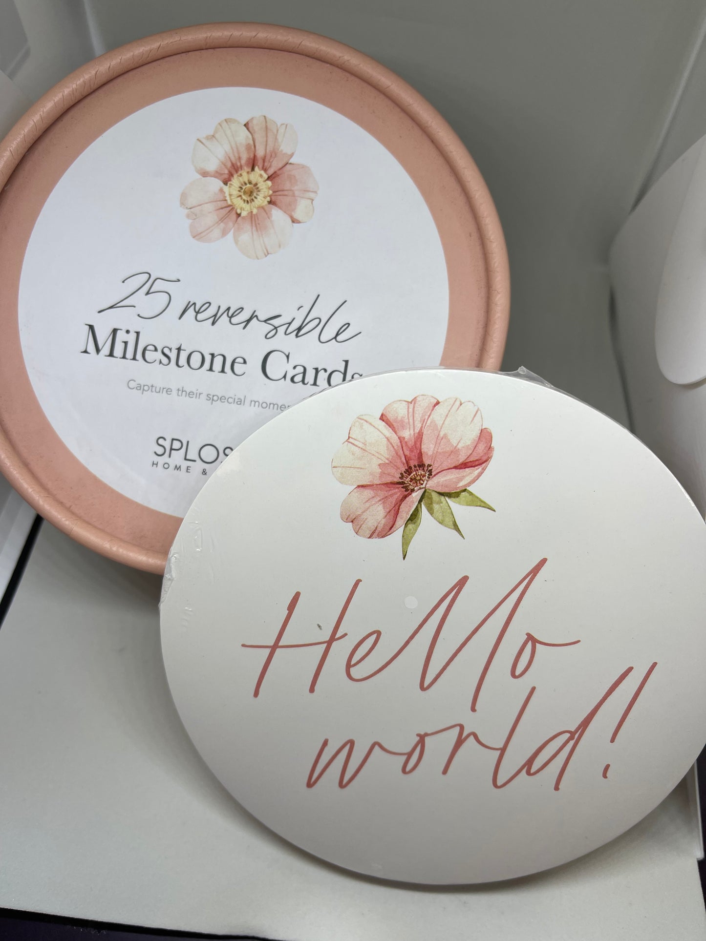 MILESTONE CARDS REVERSIBLE FLORAL