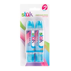 GLUE STICK LIQUID 43ML 2PK