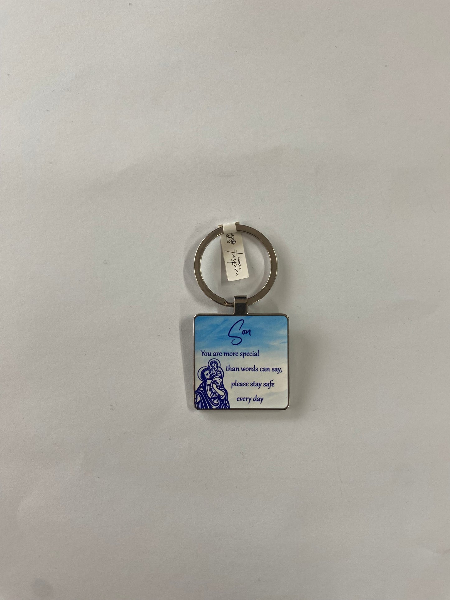 KEYRING ST CHRISTOPHER SON