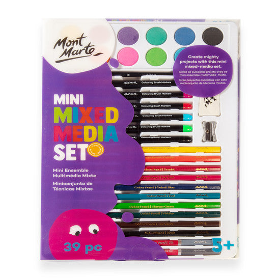 MIXED MEDIA SET MINI 39PC