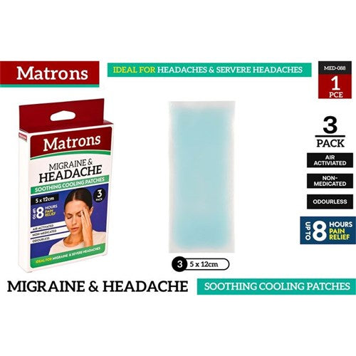 HEADACHE PATCH 2PC 5X12CM