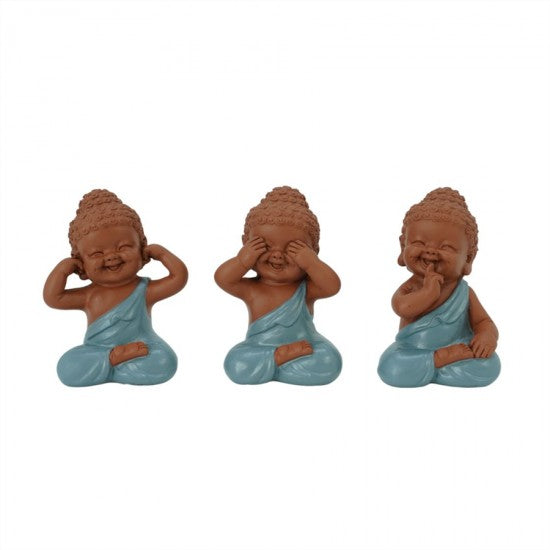 BUDDHA 7CM ASST LOKK/HEAR/SEE