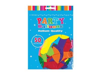 BALLOON 50PK 30CM ASST