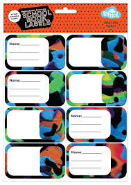 BOOK LABELS VIRTUAL CAMO