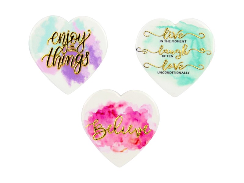 MAGNET HEART W/WORDING