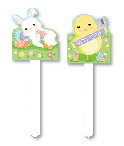 EASTER GARDEN STAKE ASST