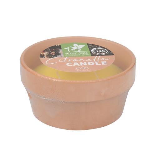 CITRONELLA CANDLE TERRA POT 17CM
