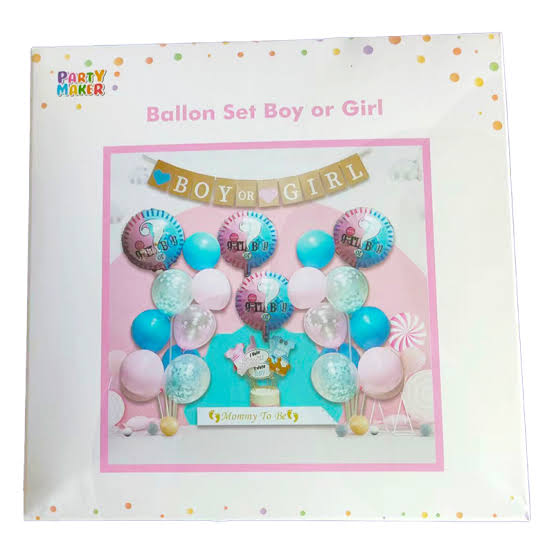 GENDER REVEAL BALLOON SET