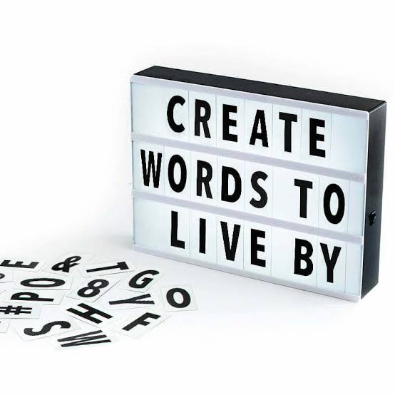 LIGHT BOX LED W/LETTERS & NUMBERS