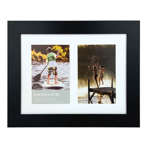 PHOTO FRAME COLLAGE DBL BLACK 4X6