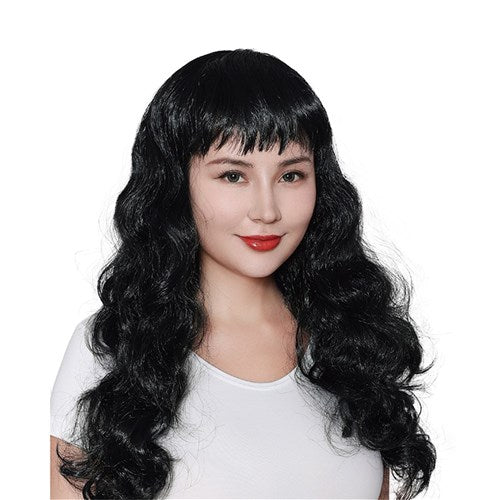 WIG LONG WAVY BLACK