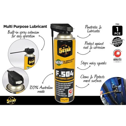 F504 MULTIPURPOSE LUBRICANT 400G