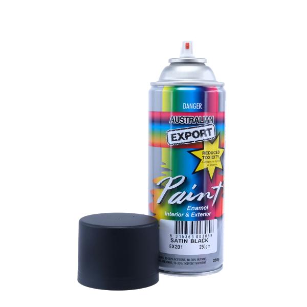 SPRAY PAINT EXPORT BLACK SATIN