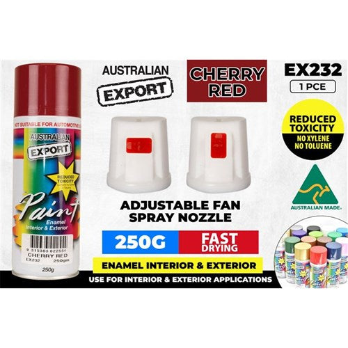 SPRAY PAINT EXPORT CHERRY RED