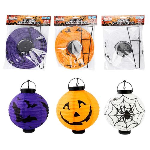 LANTERN PAPER LIGHT UP 20CM