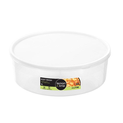FOOD STORER KEEP FRESH STACKABLE 4LT RND