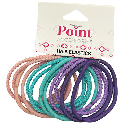 HAIR BANDS PASTEL THIN TEXTURED/NON