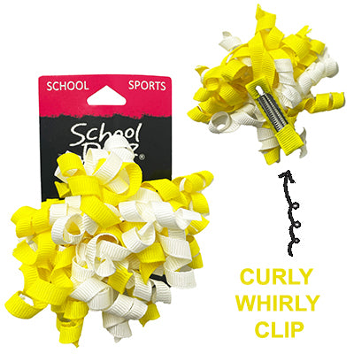 SCHOOL DAYZ CURLY WHIRLY CLIP 2PH YELLOW