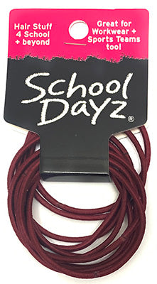 SCHOOL DAYZ THIN ELASTIC MAROON