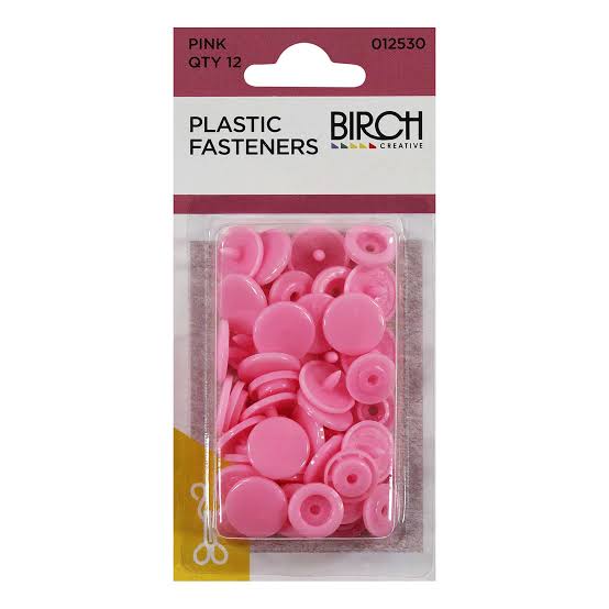 PLASTIC FASTNERS PK12 PINK
