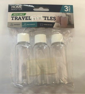 TRAVEL BOTTLES 50ML 3PC