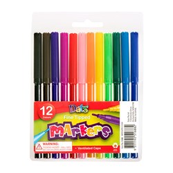 FELT TIP MARKERS 12PK