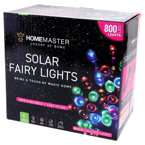 SOLAR FAIRY LIGHTS 800LED MULTI CLR
