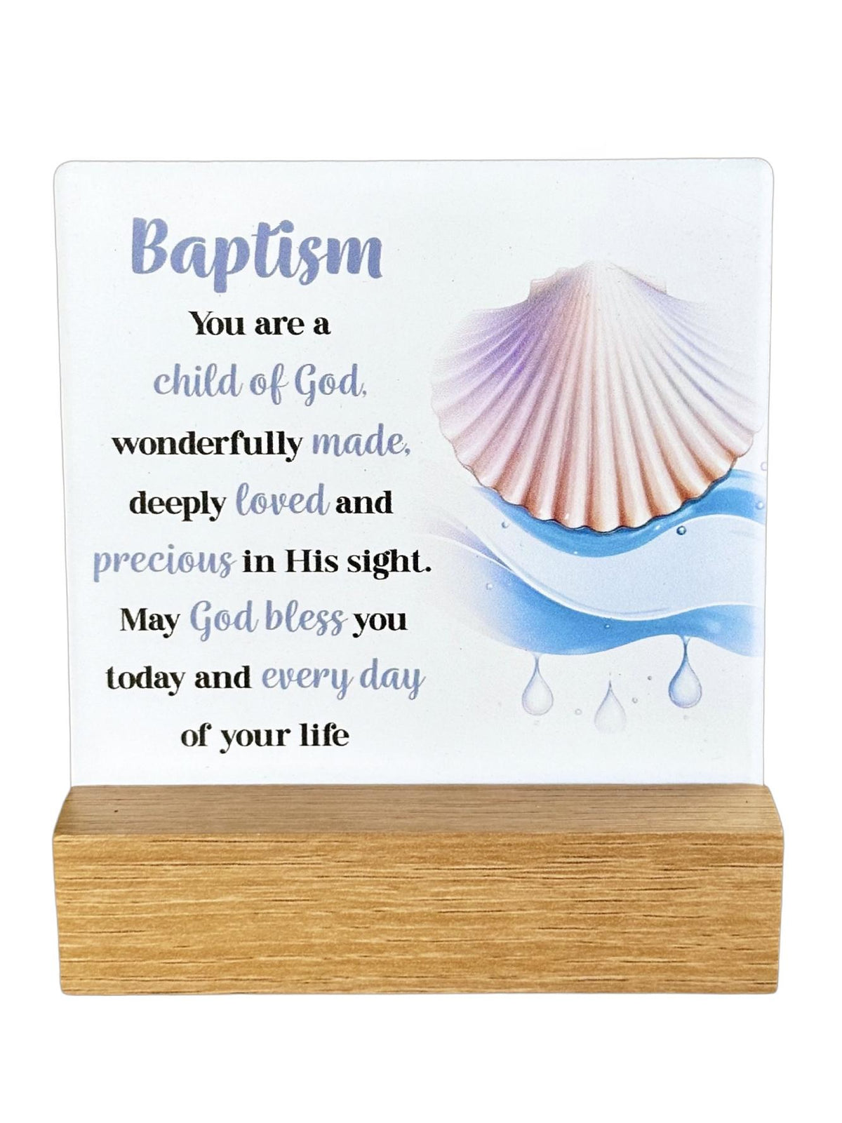 BAPTISM FLEUR PLAQUE