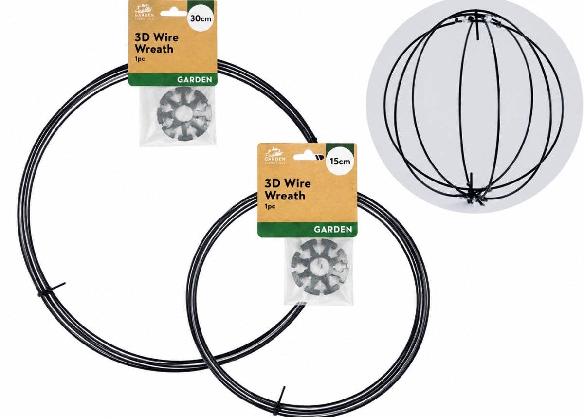 WIRE WREATH 3D 25CM DIY