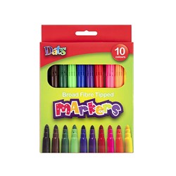 FELT MARKERS BROAD TIP 10PK