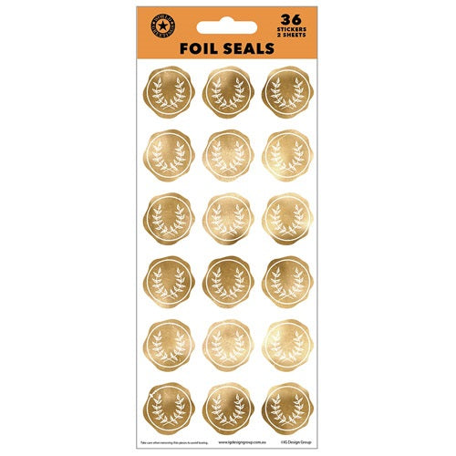 STICKER SEALS WAX SEAL GOLD FOIL