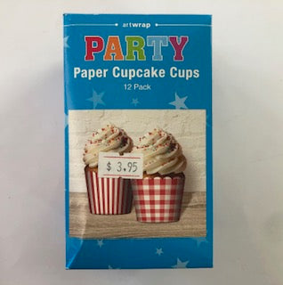 BAKING CUPS 12PK RED