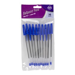 PENS BALLPOINT PK10 BLUE
