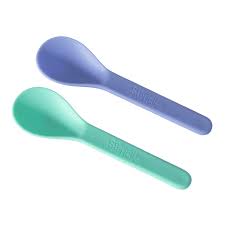 SNACK ATTACK SPOON SET 2PK MINT/PERI