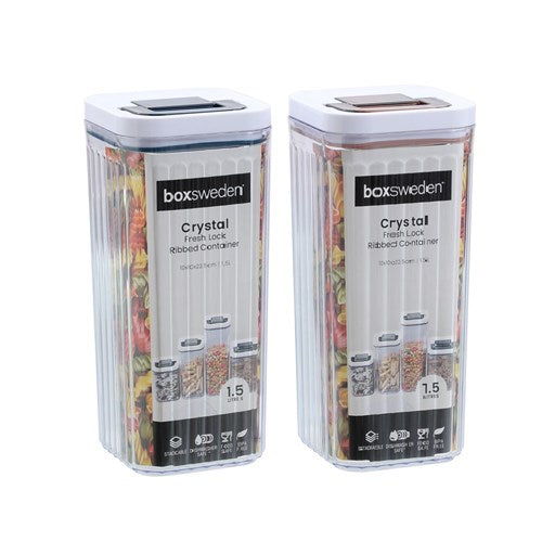 FRESH LOCK CONTAINER RIBBED 1.5LT