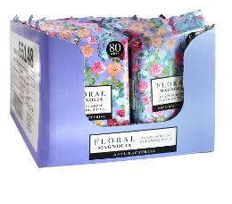 WIPES FLORAL ANTIBAC MAGNOLIA 80PC