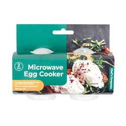 EGG MAKER MICROWAVEABLE 2PK 6.5X8.5CM