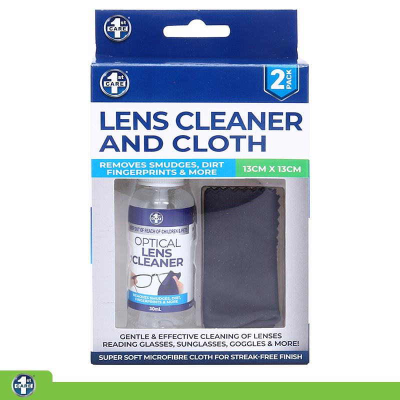 LENS CLEANER SOLUTION 30ML & CLOTH 13X13