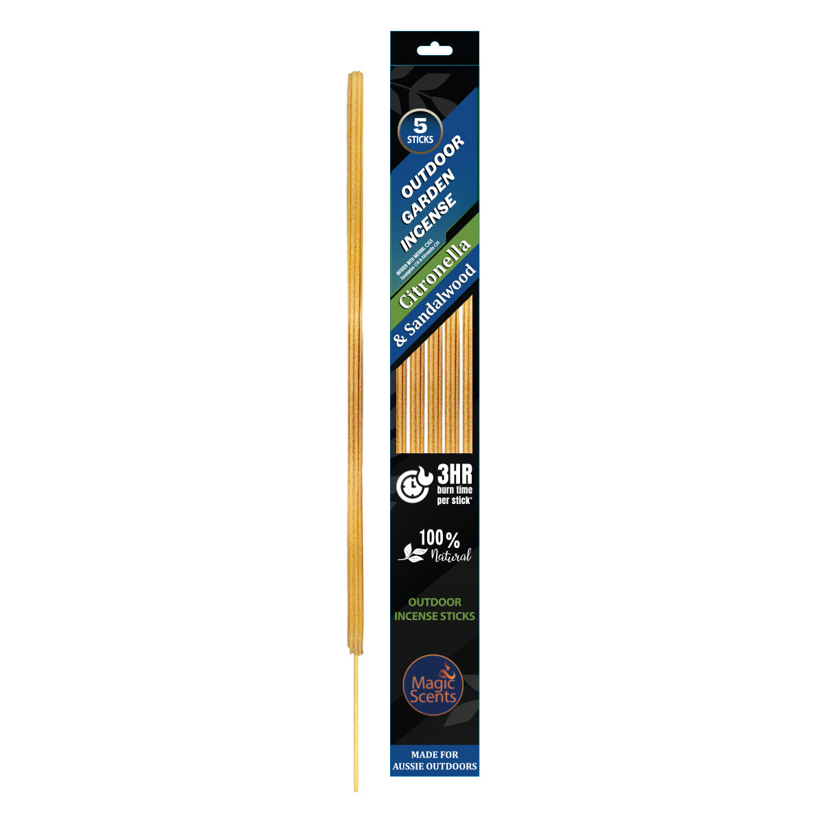 INCENSE STICKS OUTDOOR CITRONELLA S/WOOD