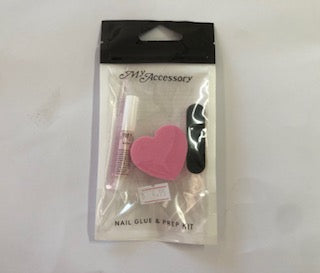 NAIL GLUE & PREP KIT 5PC