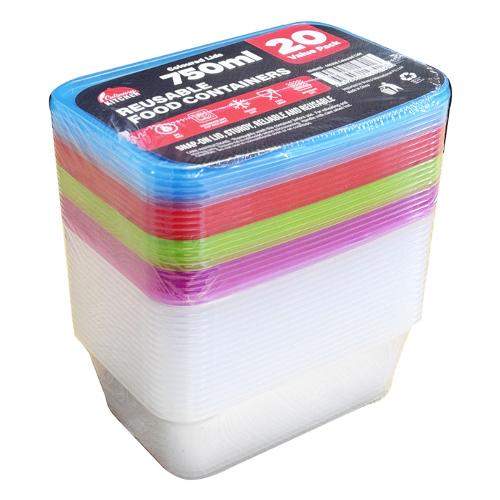 TAKEAWAY CONTAINER 750ML PK20