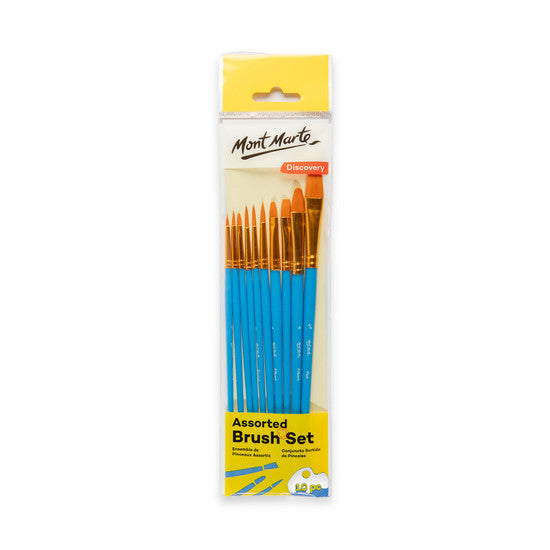 BRUSH SET ASST 10PC MM