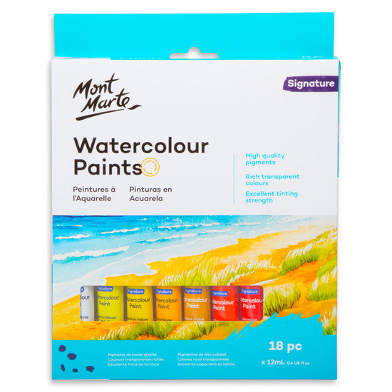 WATERCOLOUR PAINT SET 18PC X 12ML