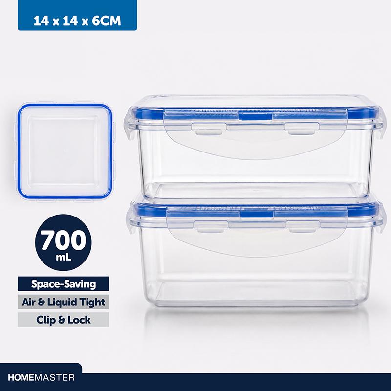 CONTAINER LOCK IT SQR 2PK 700ML