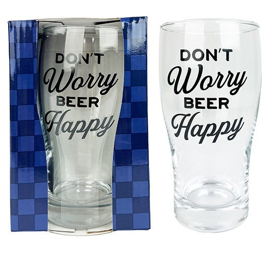 BEER PINT DON'T WORRY BEER HAPPY