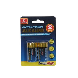 C BATTERY ALKALINE 2PK
