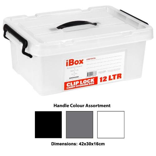 CLIP LOCK LID BOX 12LT