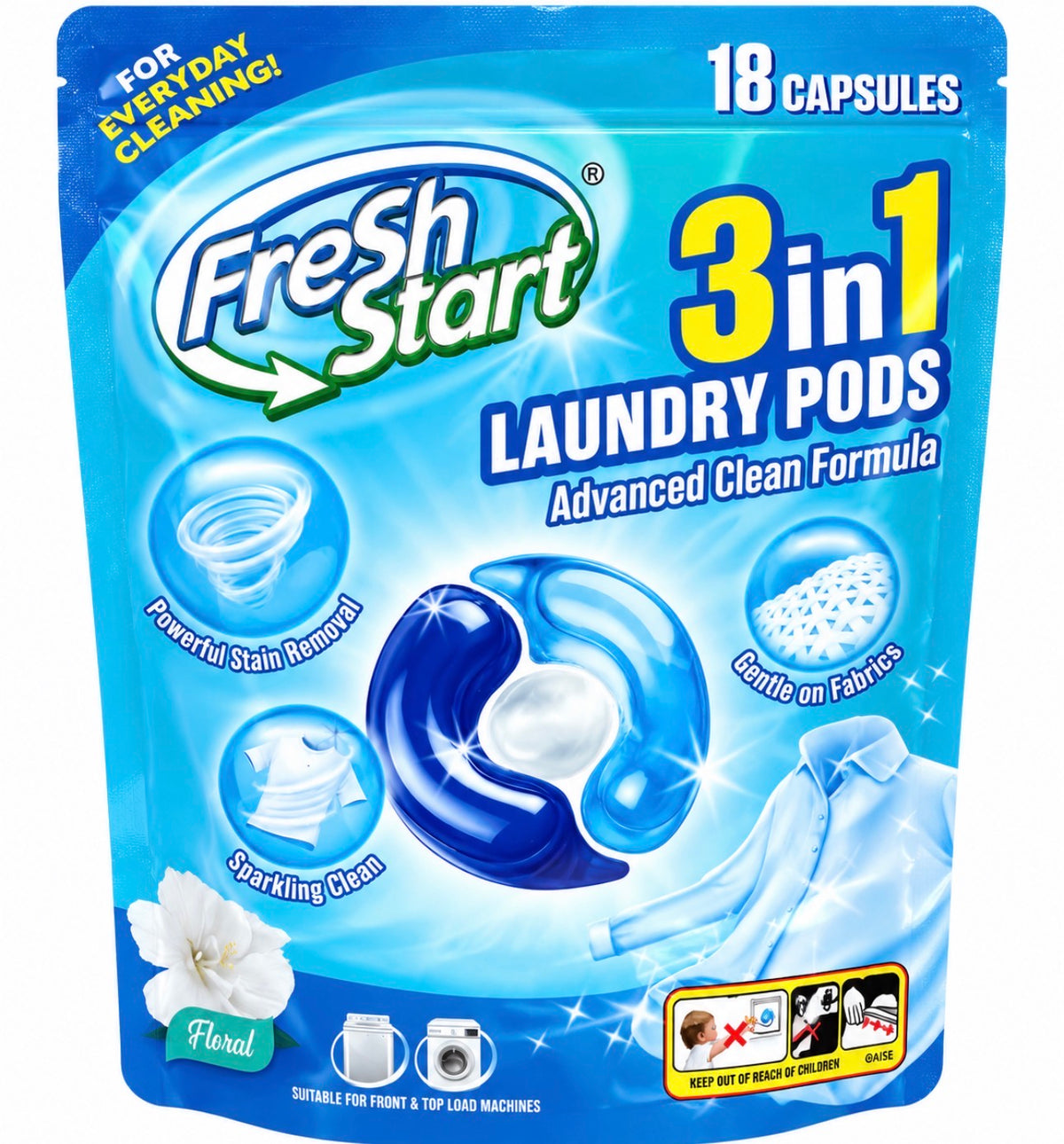 AUSSIE CLEAN LAUNDRY PODS 18PK